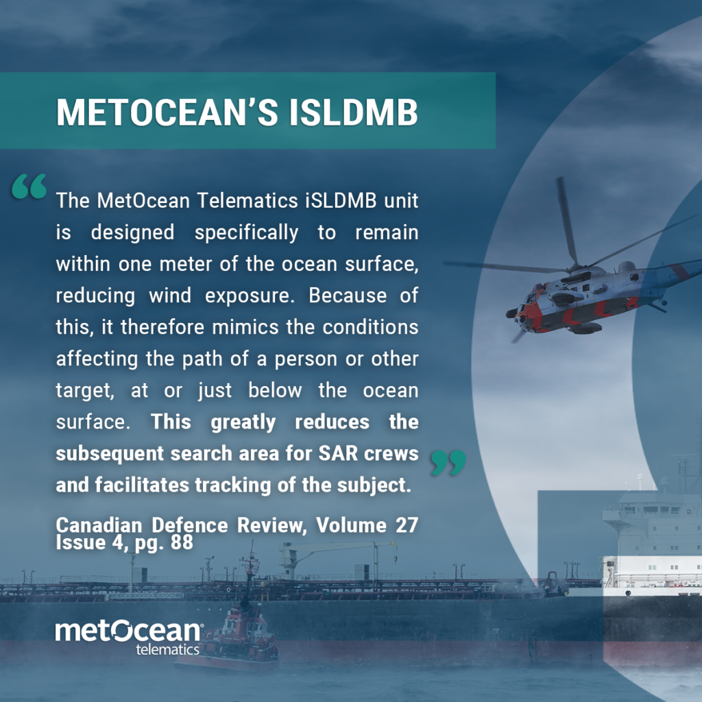 Quote from CDR article on MetOcean Telematics