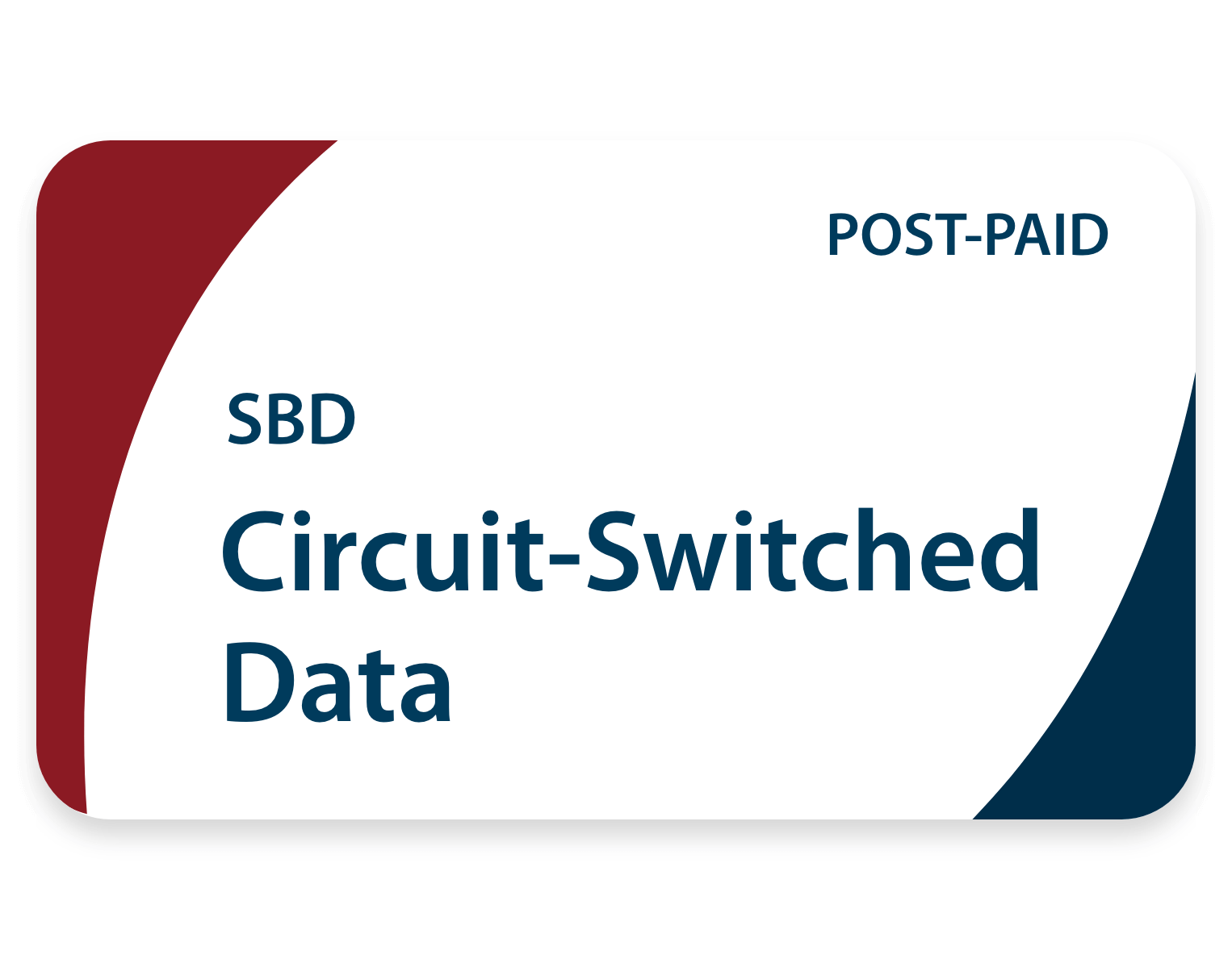 Circuit switched data (SBD) post-paid airtime plan