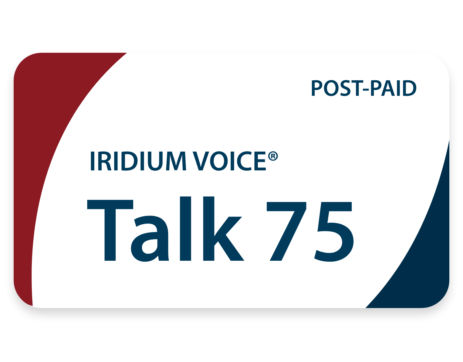 Iridium voice Post-paid Talk 75 airtime plan