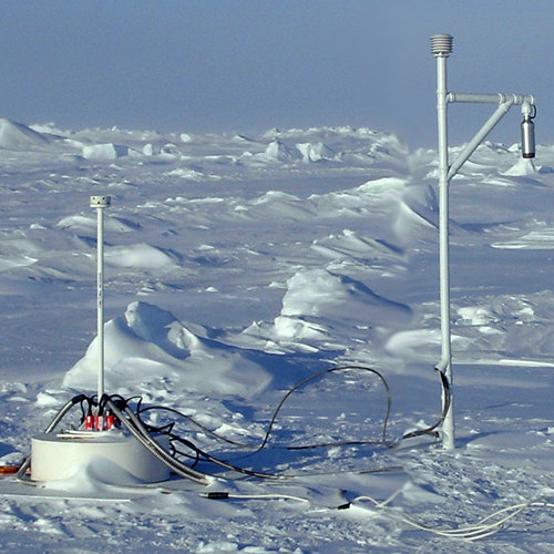 Polar Area Weather Station (PAWS) being used in the polar region
