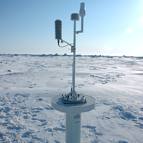 Polar Area Weather Station (PAWS) being used in the polar region