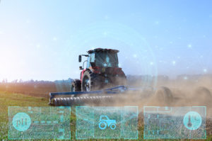 A smart tractor equipped with satellite-connected IoT technology transmits essential data on fuel emissions, temperature and more.